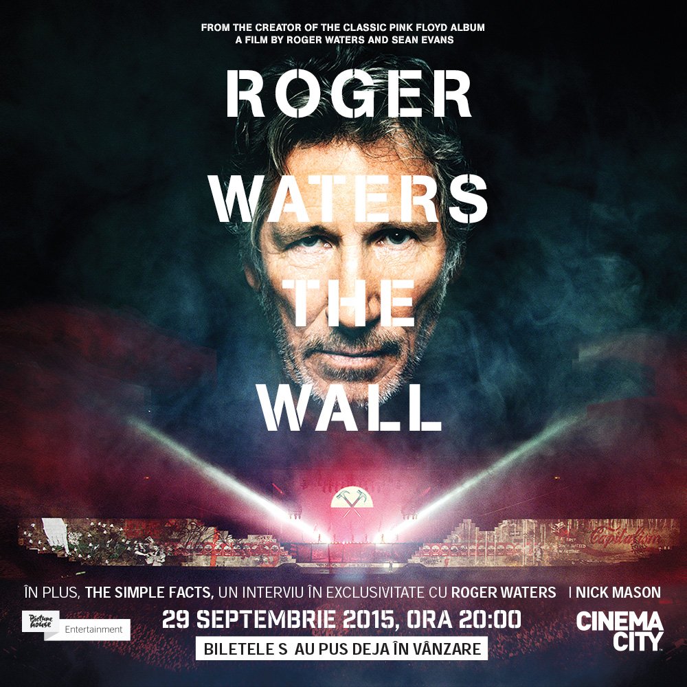 Roger Waters sparge Zidul la Cinema City