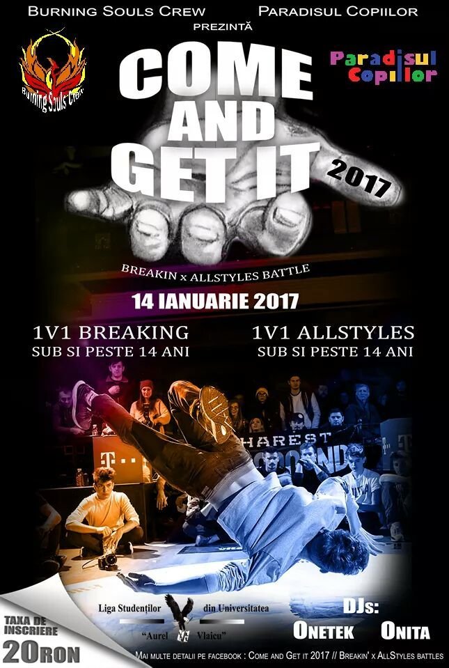 Come and get it. Breakin' x AllStyles battles