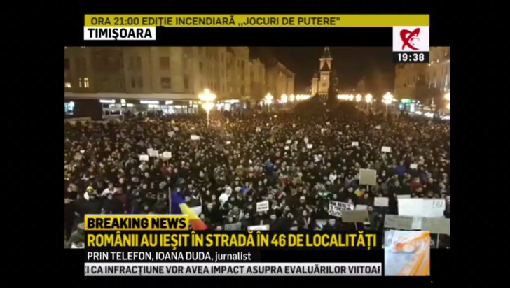 Proteste şi în marile oraşe ale ţării. 200.000 de oameni cer demisia Guvernului Grindeanu