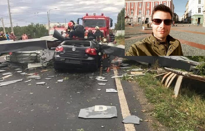 Mașina lui a fost lovită de panoul uriaș de la intrarea în Timișoara! Cine este tânărul Vlad Baici, UCIS de poarta pe care scria „Bine aţi venit”! Avea doar 24 de ani
