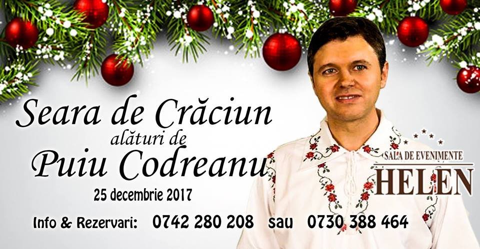 O seară de Crăciun cu Puiu Codreanu la HELEN