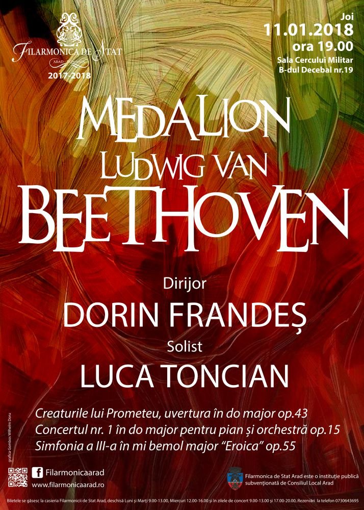 Medalion Ludwig van Beethoven la Filarmonică