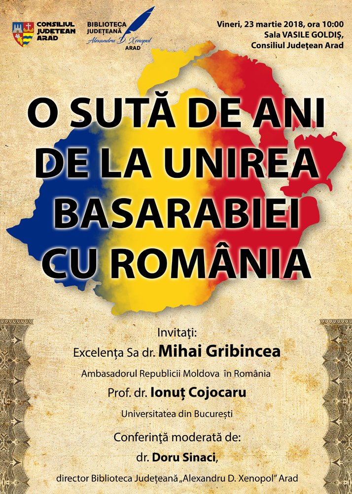 100 de ani de la Unirea Basarabiei cu România