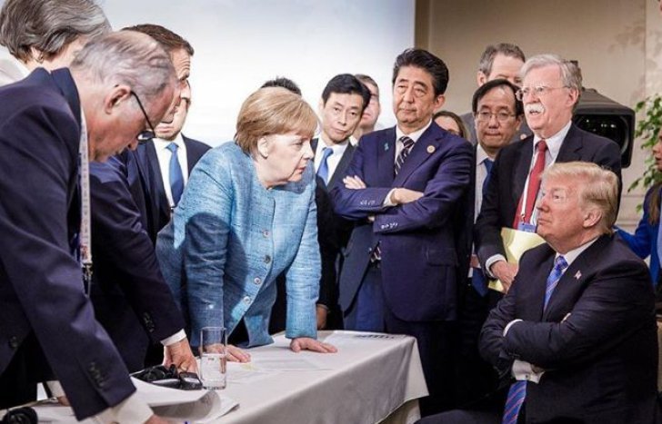 Eșec istoric al summitului G7. Trump, conflict deschis cu aliații SUA. O poză cât o mie de cuvinte