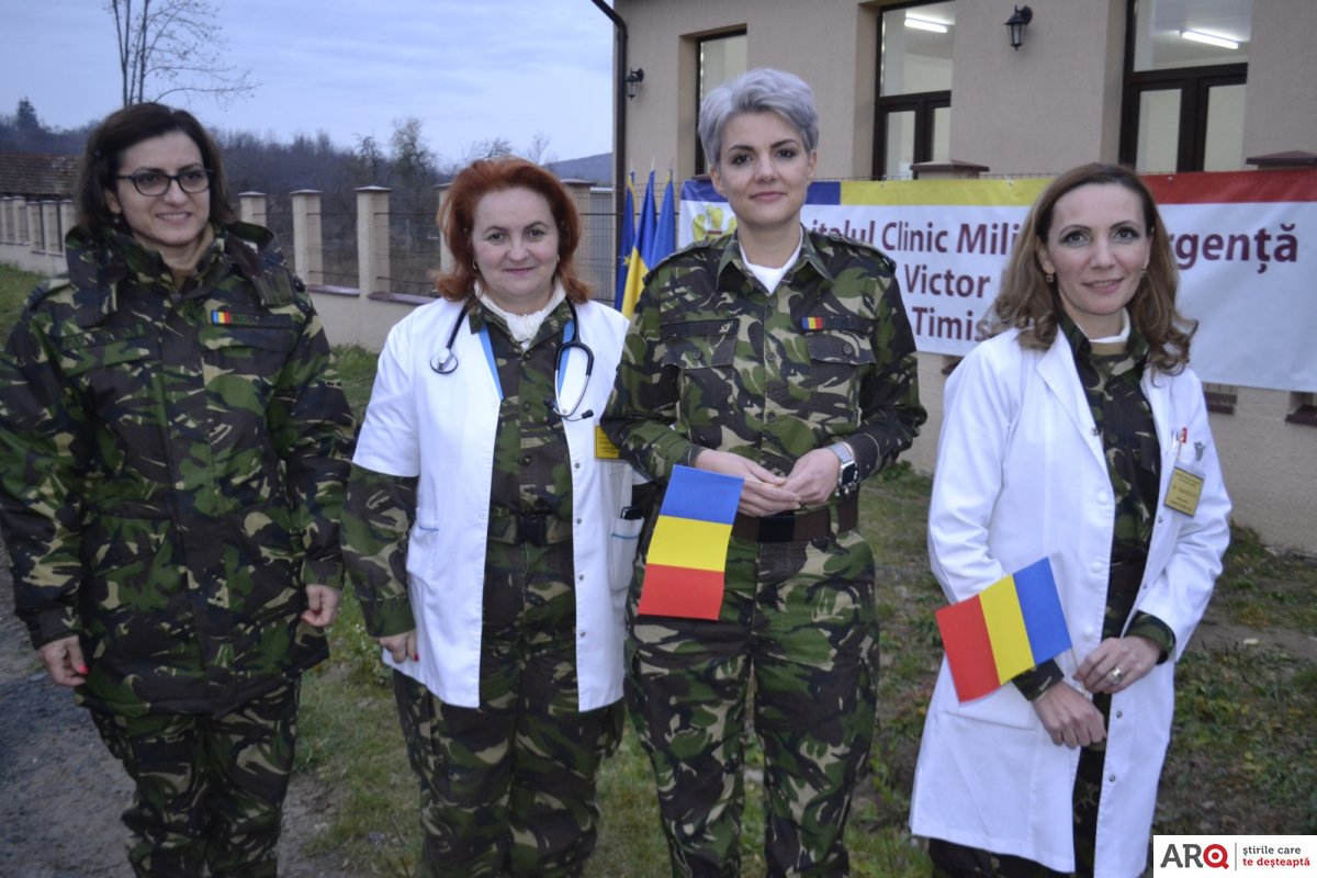 Caravana medicală a Spitalului Militar Timișoara în comuna Bârzava