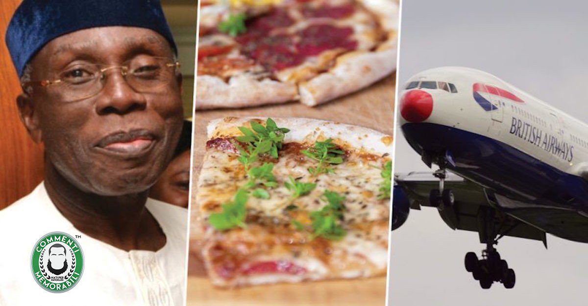 Super-bogații Nigeriei își comandă pizza de la Londra. Mâncarea ajunge la bordul avioanelor British Airways