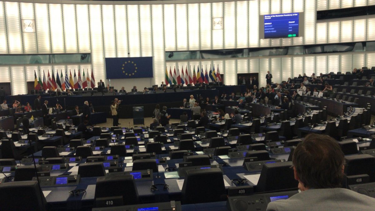 Dăncilă-discurs cu sala goală în Parlamentul European!
