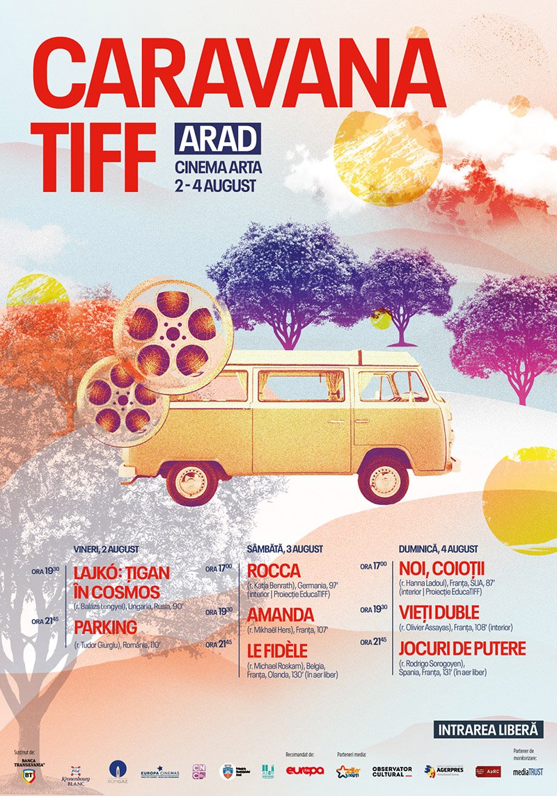 Caravana TIFF aduce 8 filme de excepție la Arad în primul weekend de august