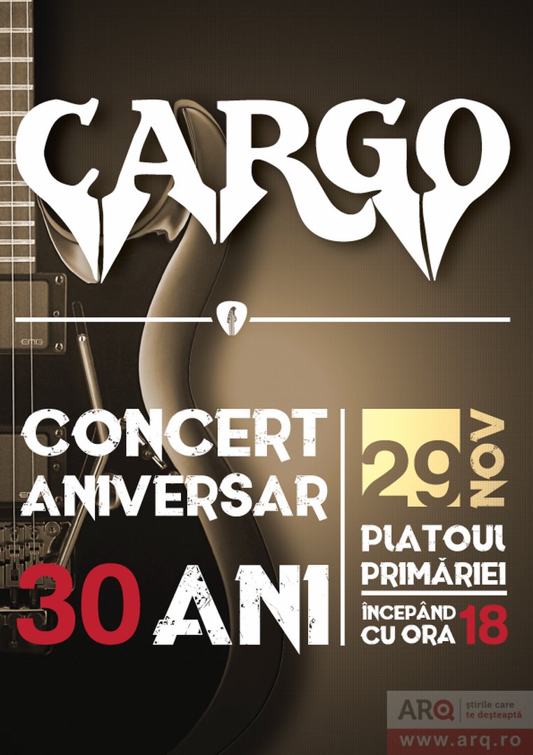 Trupa CARGO sărbătorește în Arad 30 de ani de muzică rock!