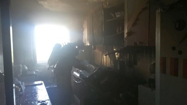 Incendiu la un apartament pe Calea Aurel Vlaicu