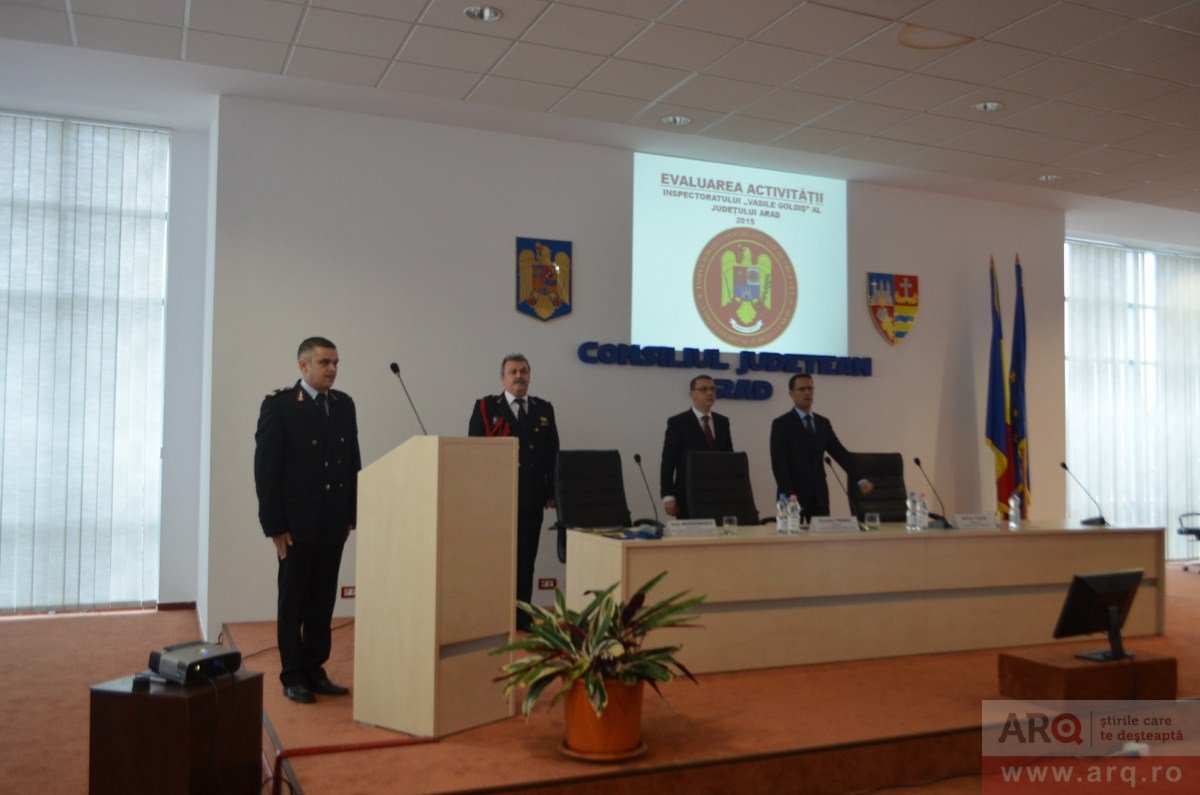 Evaluarea activităţii ISU Arad în anul 2015