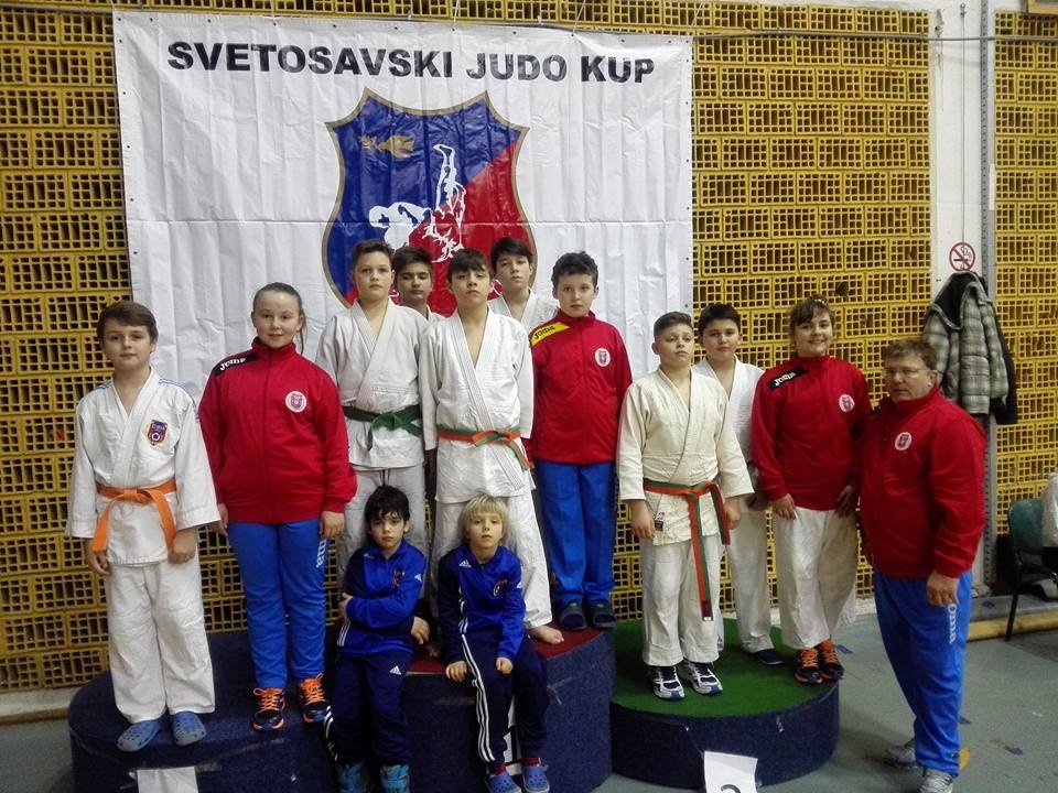 Podium pentru judoka CSM Arad  la Novi Sad