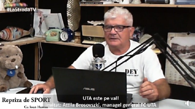 Managerul general al FC UTA, Attila Brosovszki, prezent la ediția jubiliară a Reprizei de SPORT
