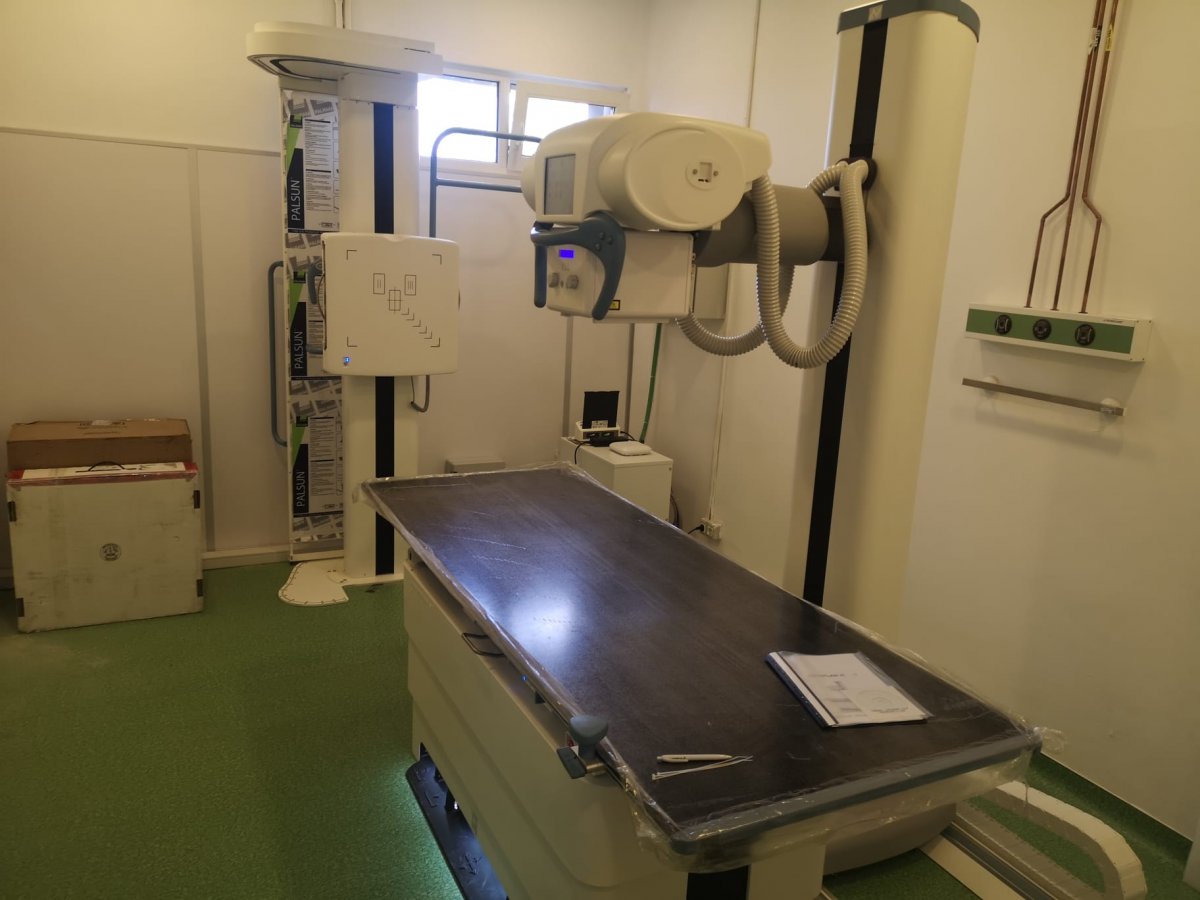 Aparat de radiologie convențională instalat în incinta UPU