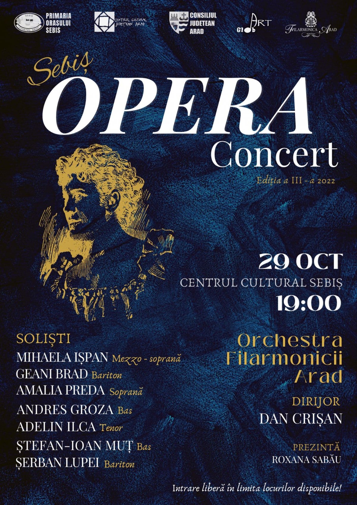 Concert de Operă la  Sebiș - ediția III-a 2022 (Sâmbătă de la ora 19.00)