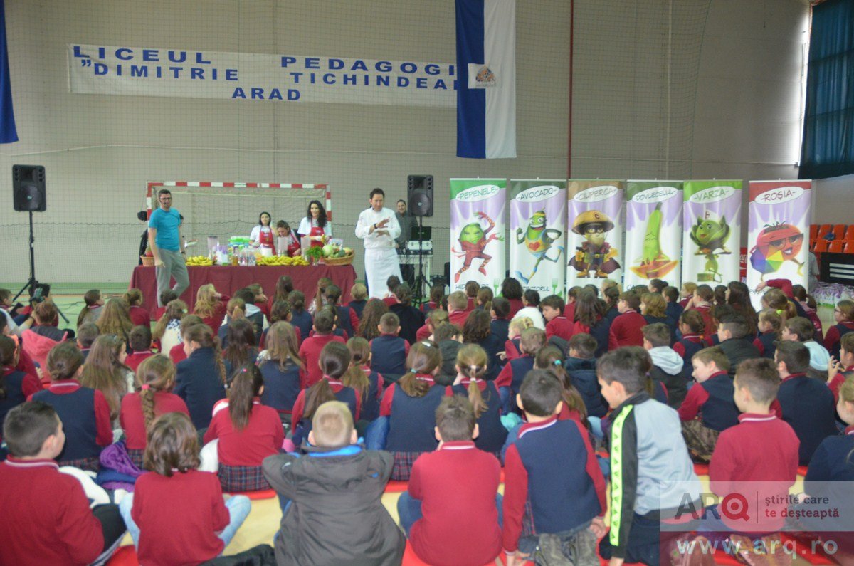 Programul de educație Sănătatea începe din farfurie a venit şi la Arad și a vizat 700 de elevi