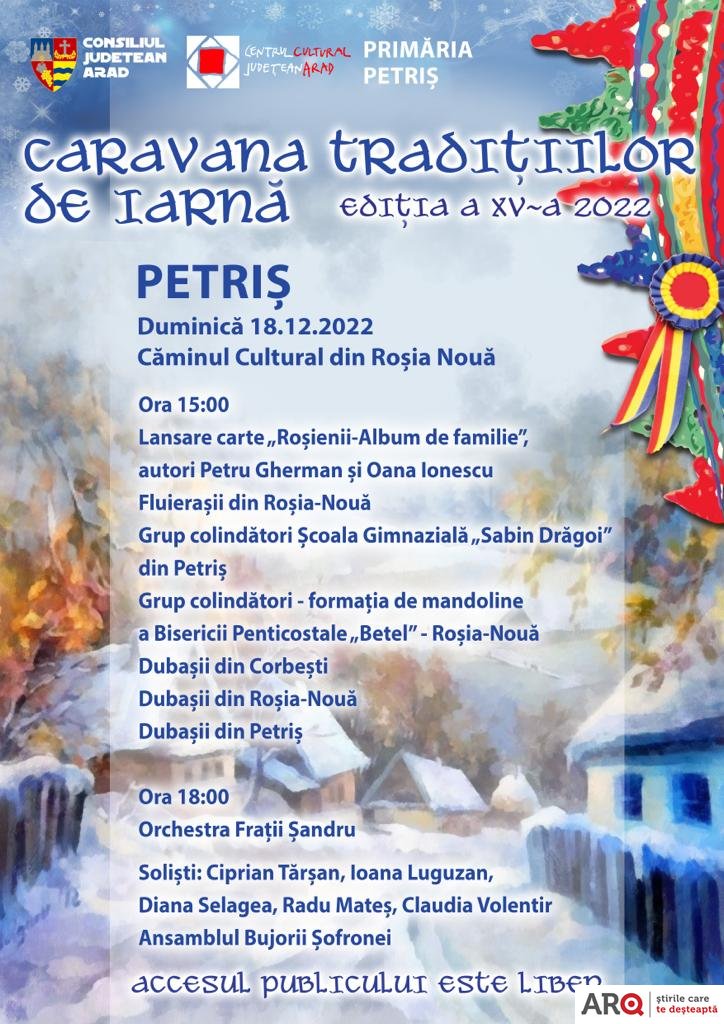Caravana tradițiilor de iarnă la Petriș