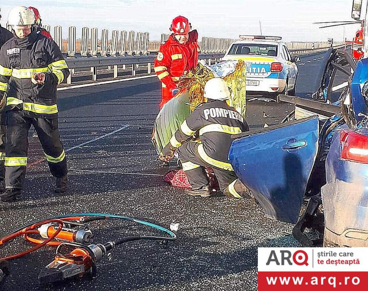 Accident rutier în care a fost implicat un autoturism,  pe A1 de la Pecica spre Nădlac