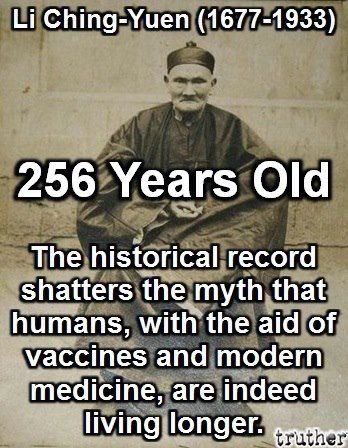 Secretul longevităţii de la un bărbat care a trăit 256 de ani