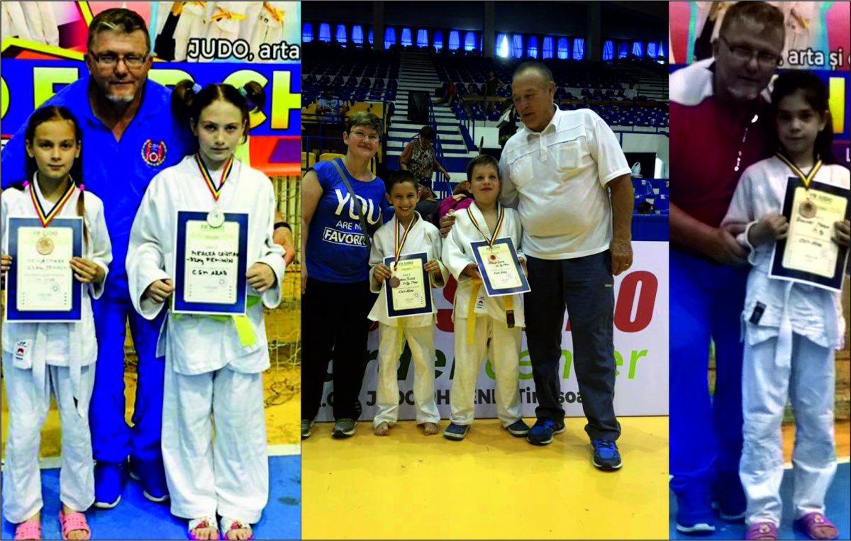 Judoka CSM Arad, de 5 ori pe podium la Naţionale