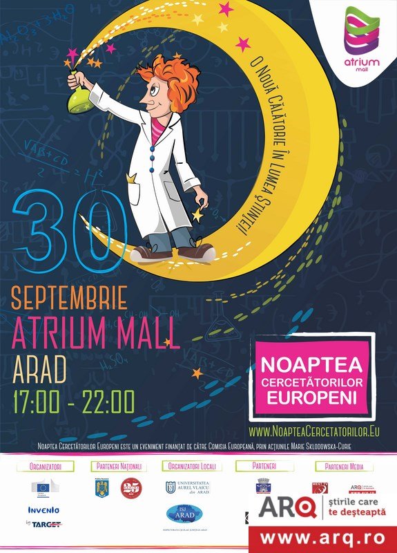 Noaptea Cercetatorilor 2016 - Atrium Mall Arad 250 de orase din Europa si 15 orase din Romania
