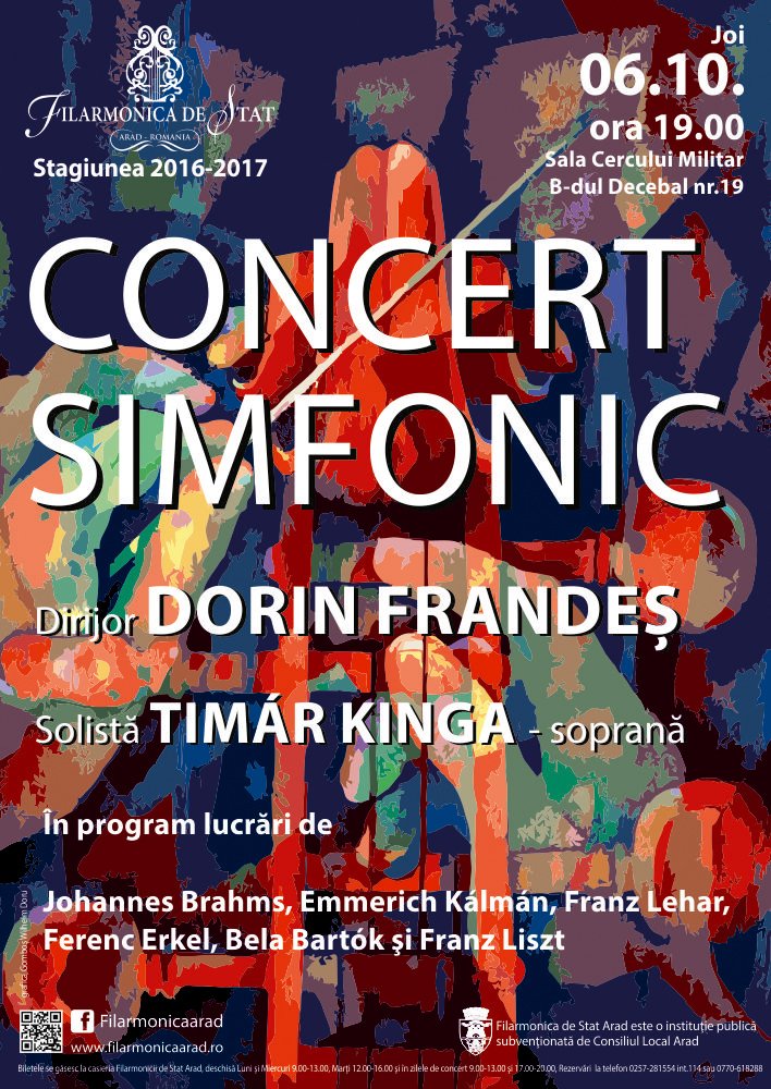 Pagini simfonice și arii de operetă sub conducerea maestrului Dorin Frandeș