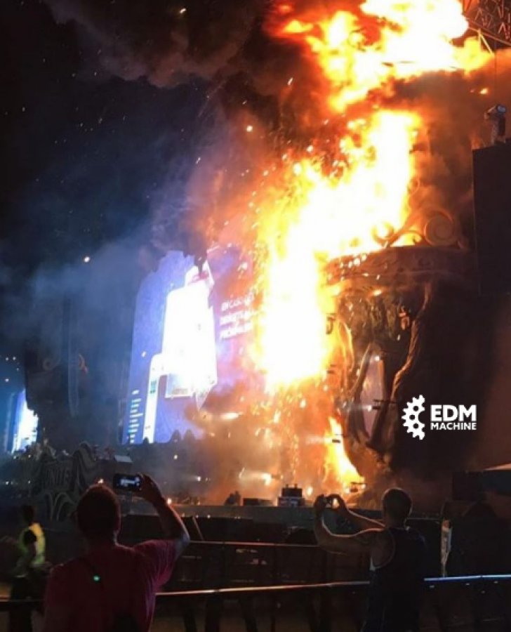 INCENDIU la un mare festival de muzică: peste 22.000 de persoane, EVACUATE. Scena a luat FOC!