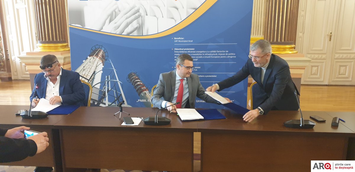 Noul CET de la Arad – „cel mai modern proiect energetic urban din țară”, cu tehnologie europeană de top; astăzi a fost semnat contractul cu firmele care vor realiza lucrarea (FOTO)