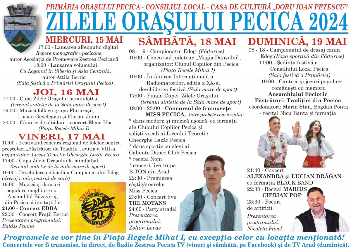 Orașul Pecica sărbătorește 20 de ani