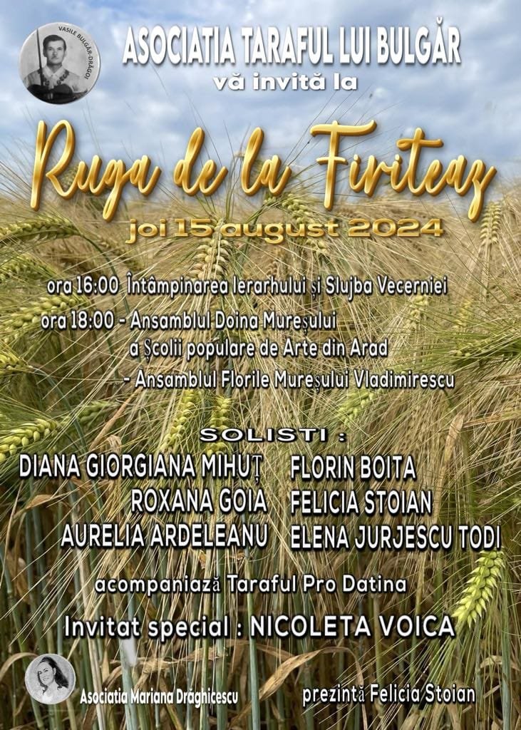 „Ruga de la Firiteaz”, un eveniment ce va avea loc în curând, în zi de sărbătoare 