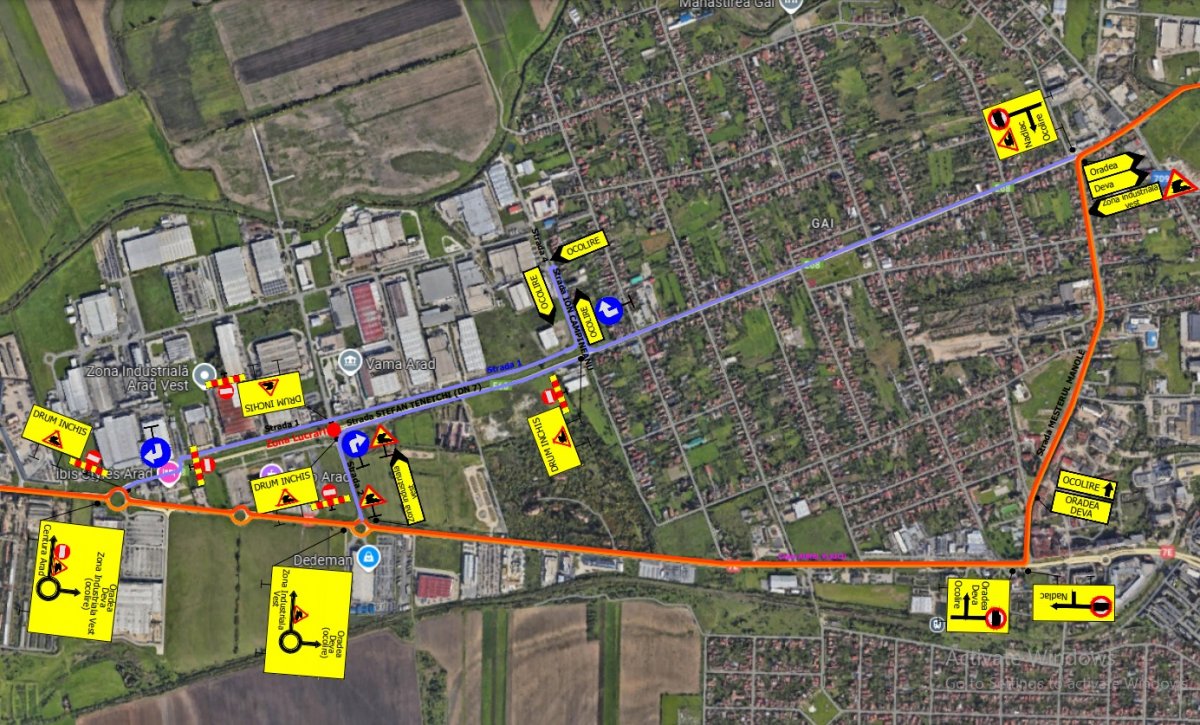 Restricții de circulație în Zona Industrială Vest