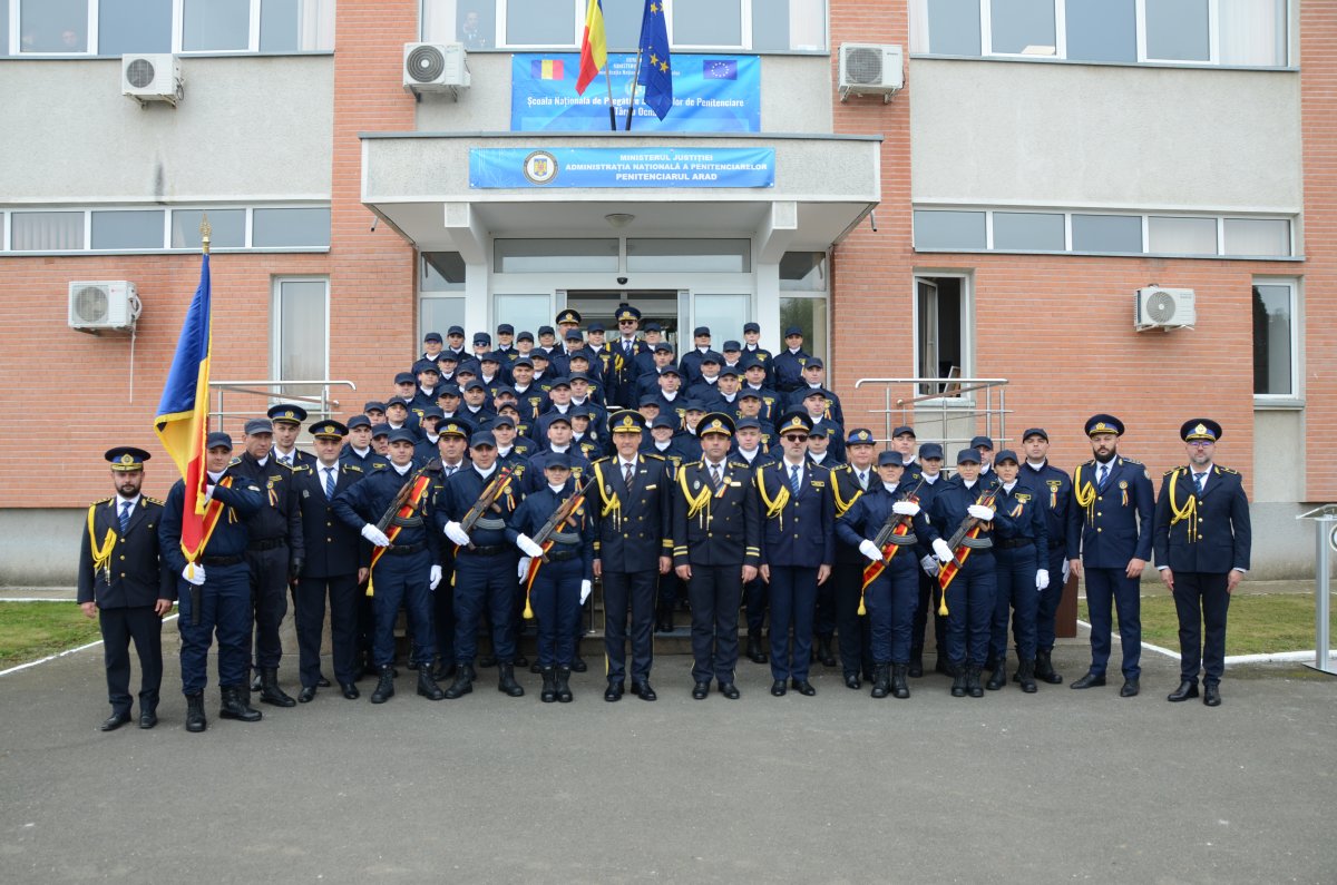 Festivitatea de depunere a jurământului militar la Penitenciarul Arad