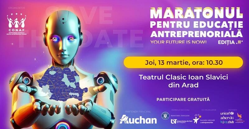 Elevi din zece licee din Arad concurează la „Maratonul pentru educație antreprenorială”