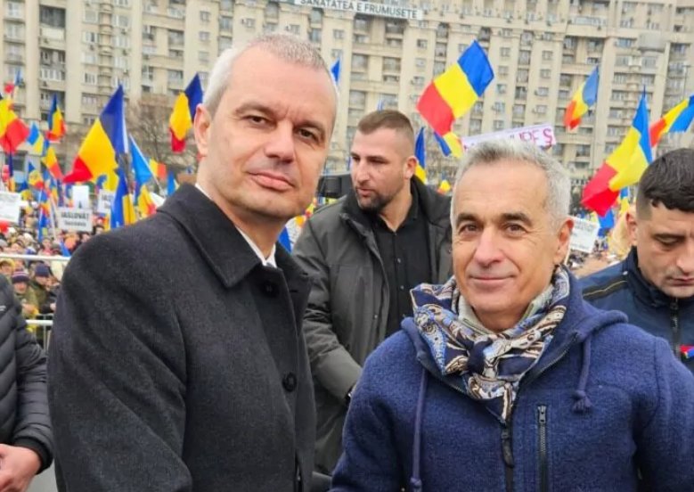 „Patriotul” Călin Georgescu susținut la miting de un extremist bulgar care vrea să anexeze Sudul Basarabiei și o parte din Republica Moldova